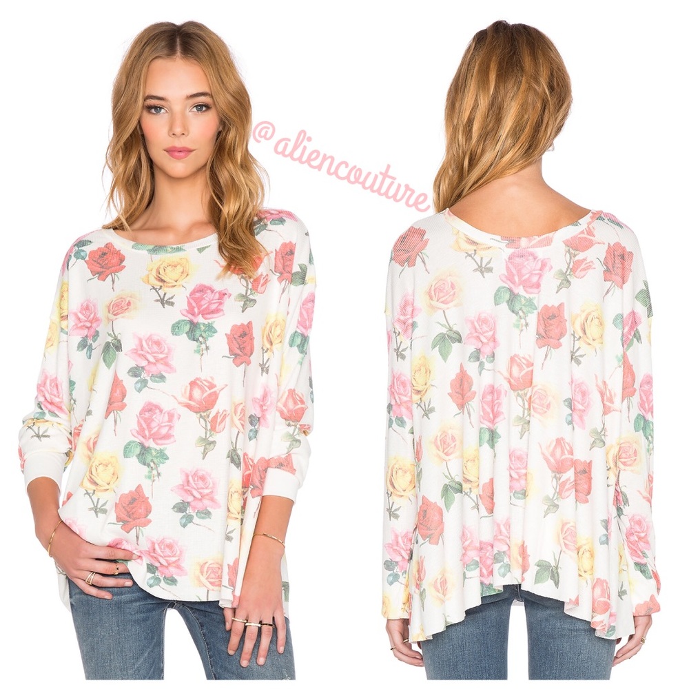 Wildfox Bright Roses Effortless Thermal - Picture 5 of 8